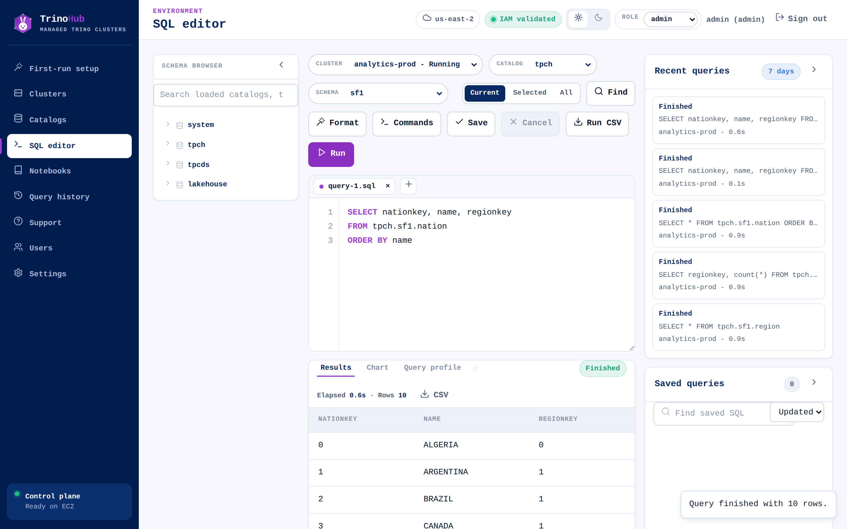 SQL editor